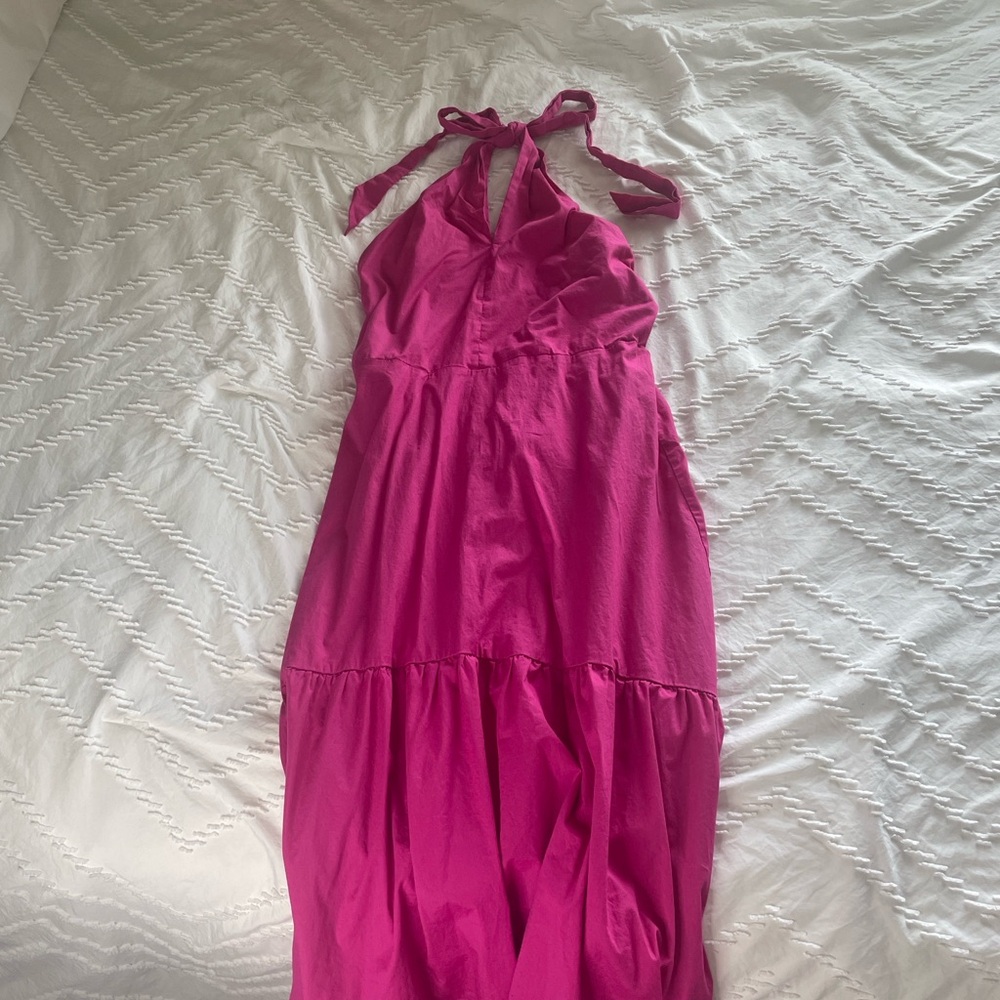 Nine West hot pink halter Dress